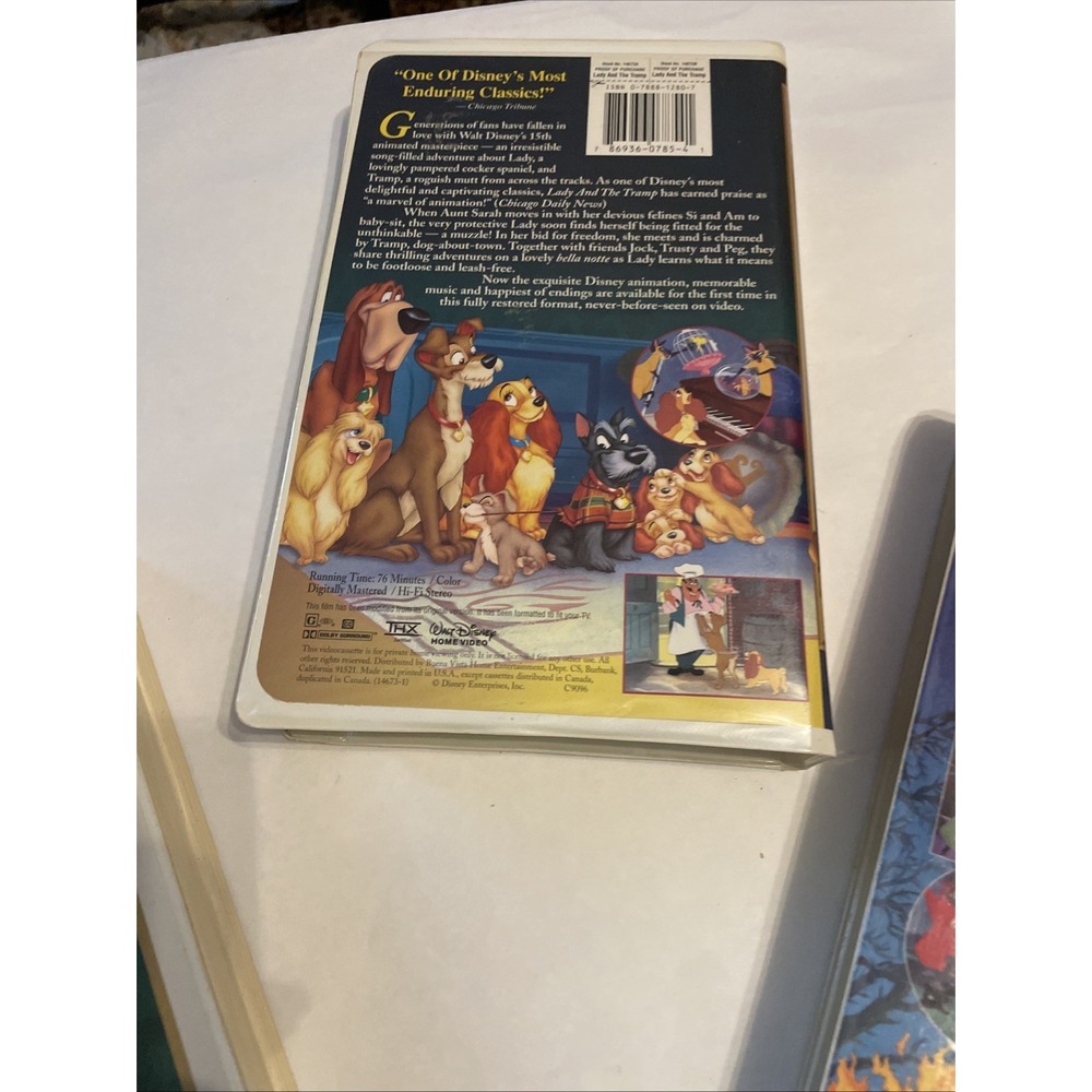 Disney VHS Classics Lot –Bambi, Lady And Tramp And Sleeping Beauty Fully Restore - Picture 6 of 7